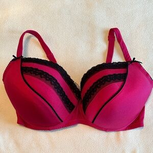 Adore Red and Black Lace Bra